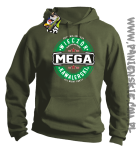 MEGA Wieczór Kawalerski All night party Fajnie było was poznać - Bluza męska z kapturem khaki
