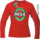 MEGA Wieczór Kawalerski All night party Fajnie było was poznać - Longsleeve męski czerwony 