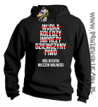 Wódka - Koledzy - Imprezy - Dziewczyny - Piwo - Mój ostatni Wieczór Wolności - bluza męska szara