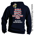 Wódka - Koledzy - Imprezy - Dziewczyny - Piwo - Mój ostatni Wieczór Wolności - bluza męska granatowa