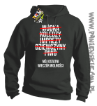 Wódka - Koledzy - Imprezy - Dziewczyny - Piwo - Mój ostatni Wieczór Wolności - bluza męska szara