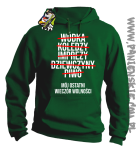 Wódka - Koledzy - Imprezy - Dziewczyny - Piwo - Mój ostatni Wieczór Wolności - bluza męska butelkowa