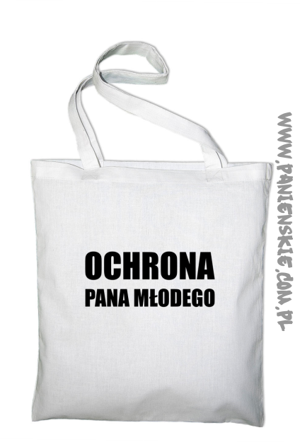 OCHRONA Pana Młodego - Torba EKO biała
