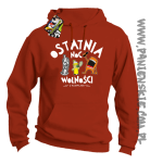 Ostatnia Noc Wolności z kumplami Funny Cartoons - Bluza męska z kapturem pomarańcz 
