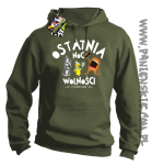 Ostatnia Noc Wolności z kumplami Funny Cartoons - Bluza męska z kapturem khaki