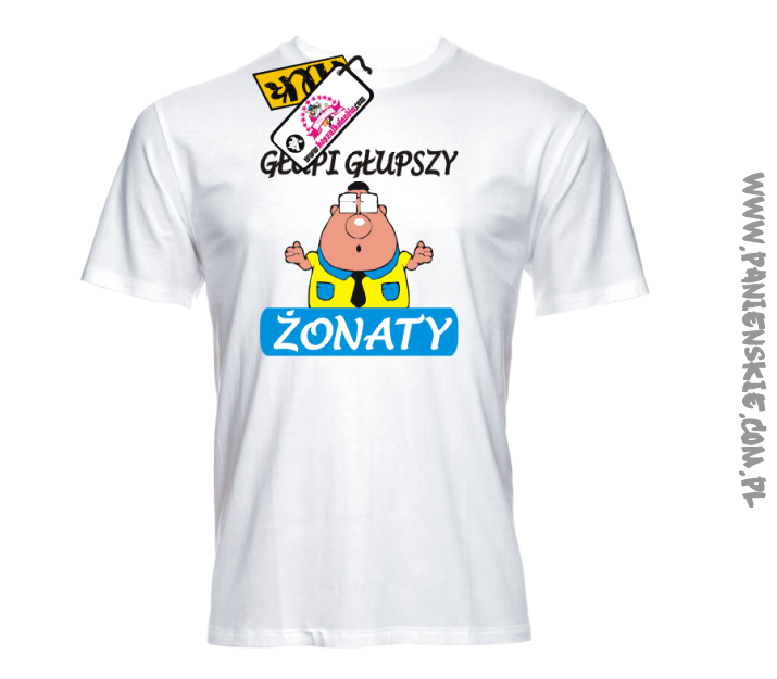 Głupi głupszy żonaty - koszulka męska Nr KODIA00220