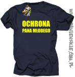 OCHRONA Pana Młodego - koszulka męska granatowa