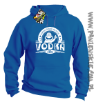 Vodka Always Drunk as Fuck - Bluza męska z kapturem niebieska 