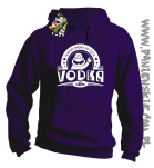 Vodka Always Drunk as Fuck - Bluza męska z kapturem fiolet 