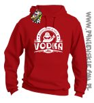 Vodka Always Drunk as Fuck - Bluza męska z kapturem czerwona 